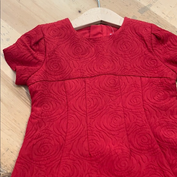 Girl’s red dress. Beautiful fabric! ❤️ - Picture 3 of 7